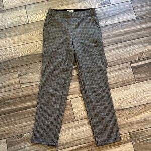 MAX STUDIO STRAIGHT PLAID PANT